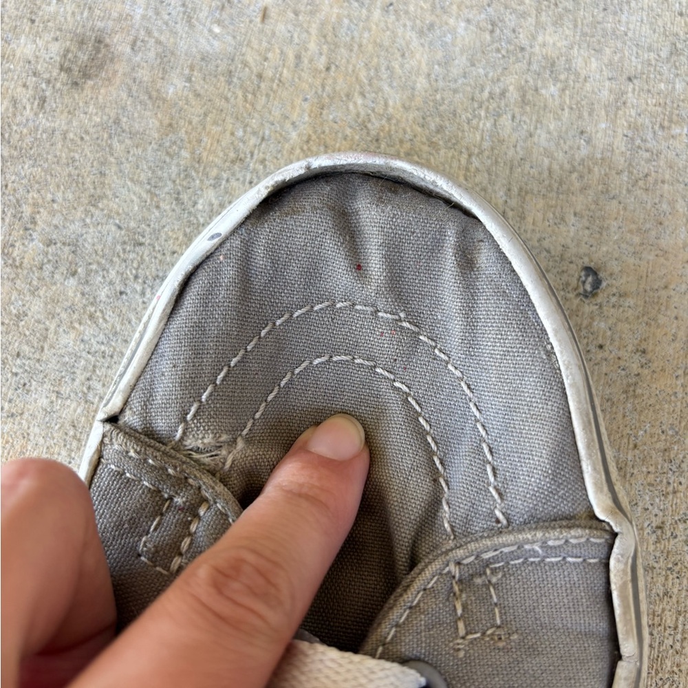 Women’s Gray Vans High-Top Sneakers - Picture 8 of 8